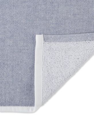 French Terry Collection Kitchen Dishtowel Set, 18x28", French Blue Chambray Solid, 3 Piece