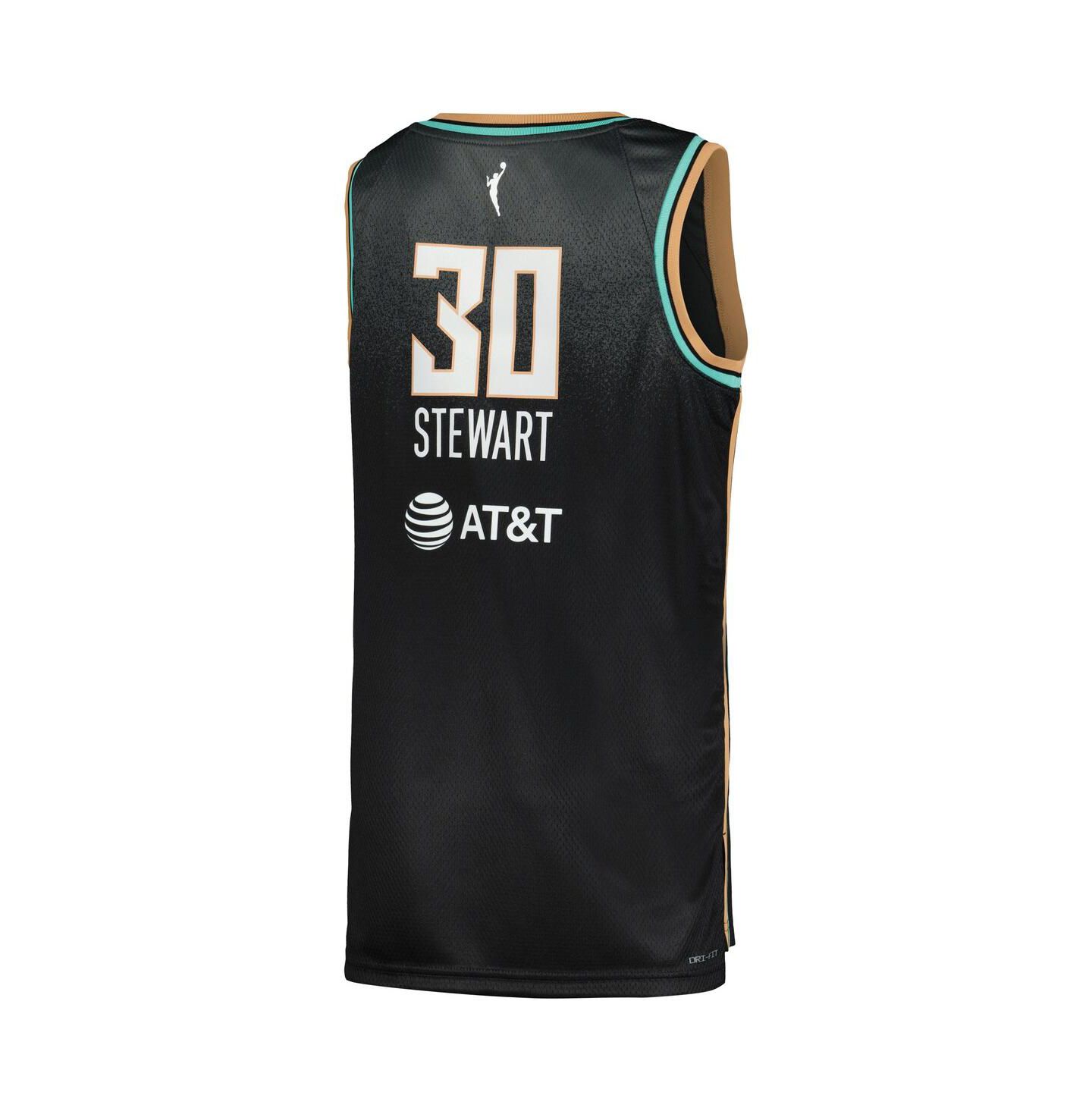 Женское джерси Nike Women's Breanna Stewart Black New York Liberty Explorer Edition Victory Jersey — фото 3