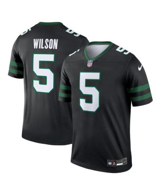 Nike - Men's Garrett Wilson New York Jets Classic Alternate Legend Jersey Black
