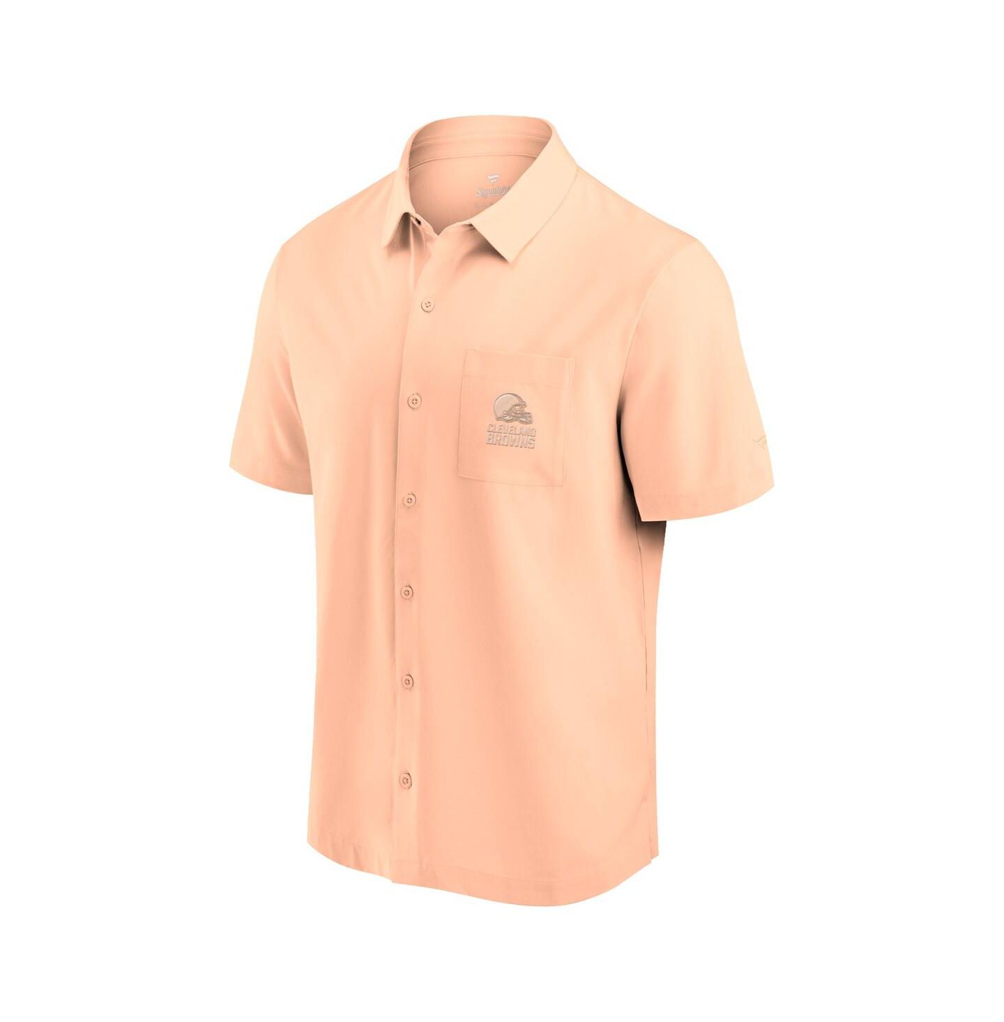 Мужская рубашка Fanatics Signature Light Pink Cleveland Browns Front Office Button-Up — фото 2