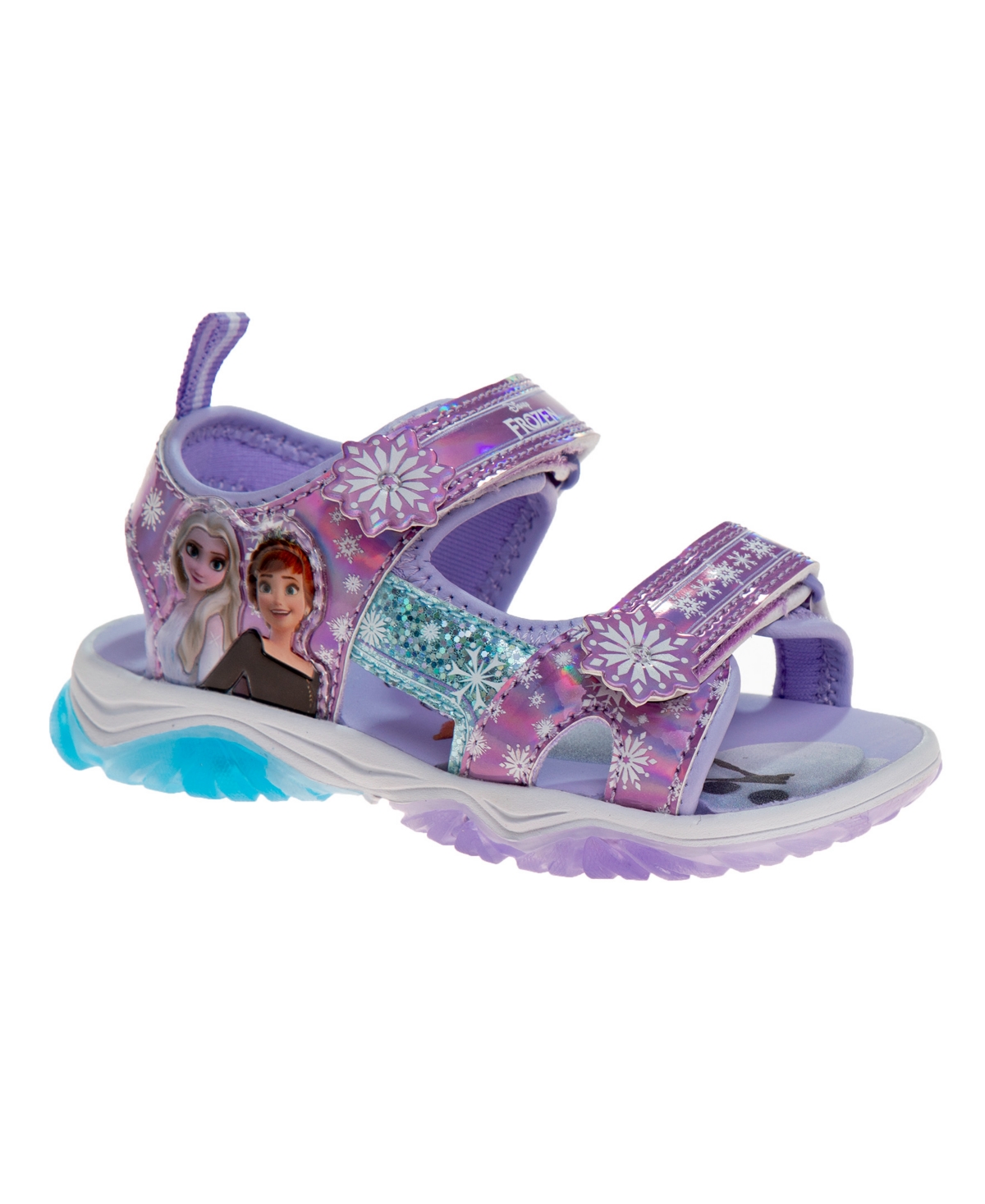 Shop Disney Toddler Girls Frozen Sports Sandals In Lilac,blue