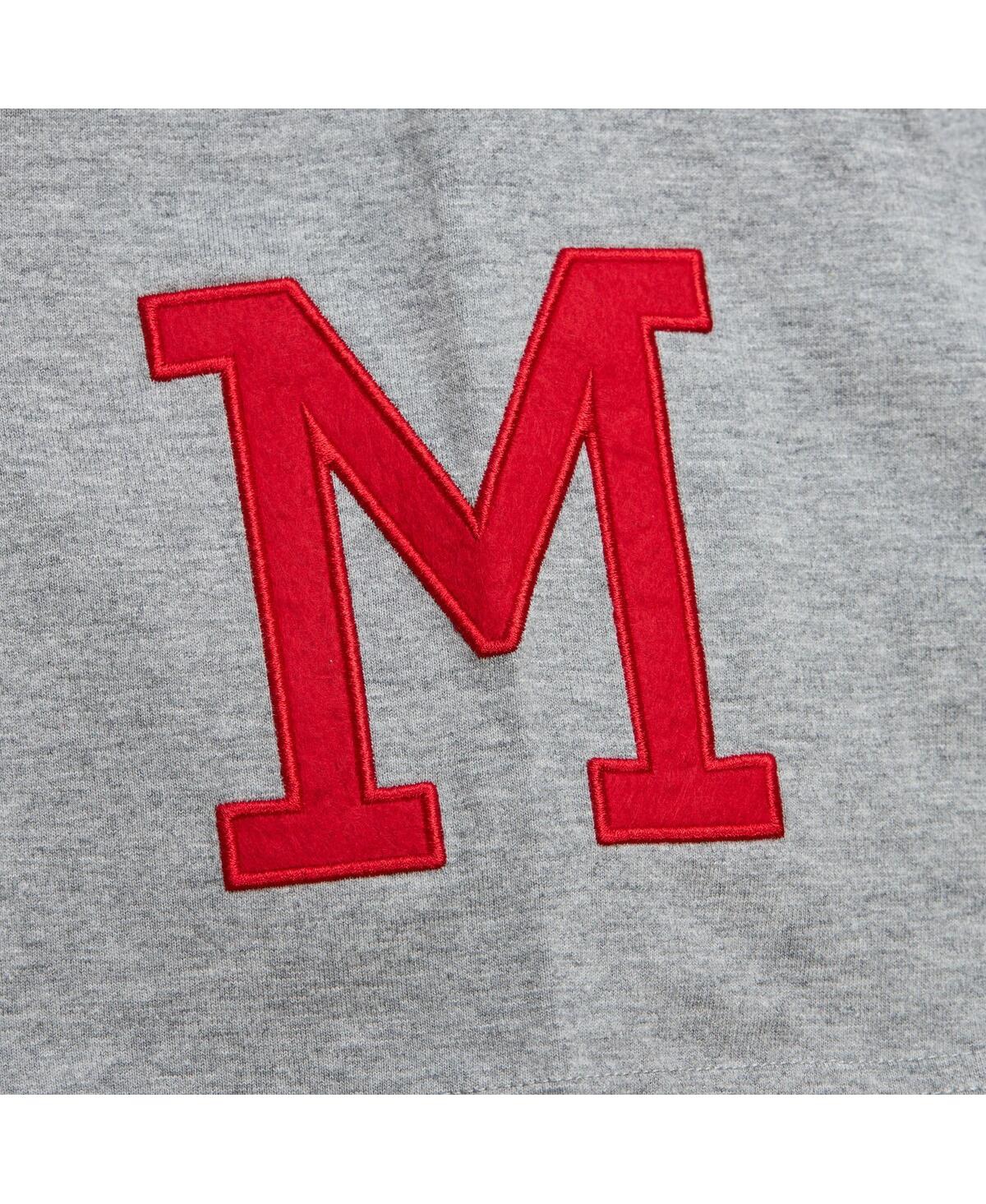 Mitchell & Ness Mitchell Ness Men's Hank Aaron Heather Gray Milwaukee Braves Cooperstown Collection Legends T-shirt In Heather Gray