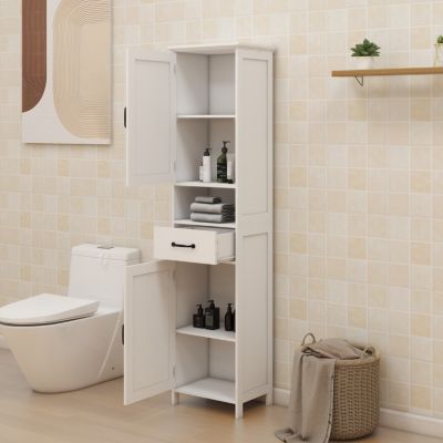 Streamdale Double Door Narrow Height Slim Floor Standing Cabinet
