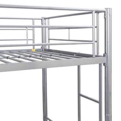 Metal Bunk Bed Silver