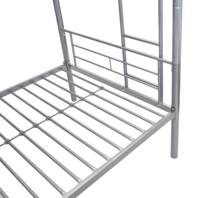 Metal Bunk Bed Silver