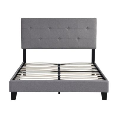 Upholstered Platform Bed Frame, Easy Assembly