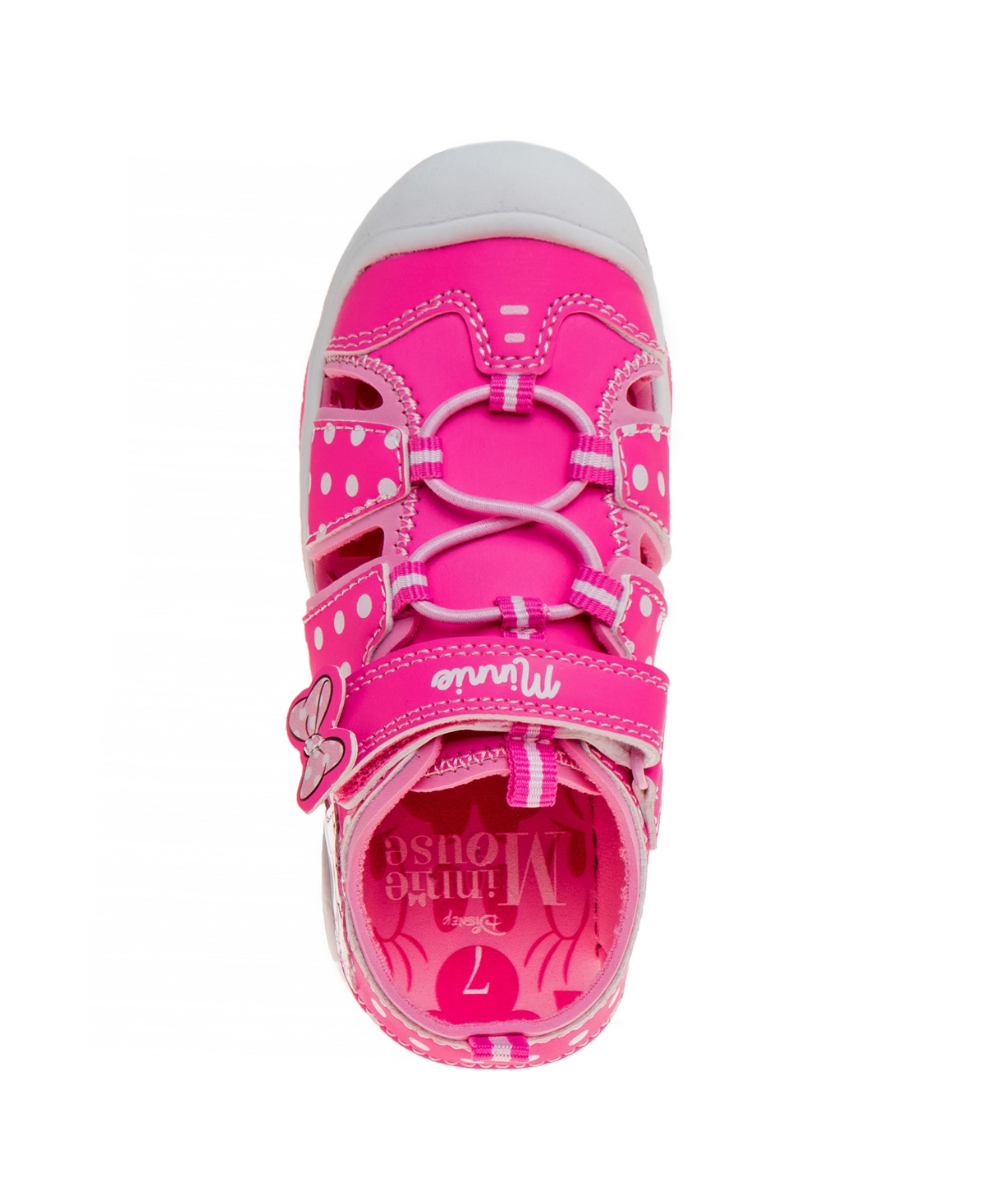 Disney Toddler Girls Minnie Hook And Loop Sports Sandals In Pink