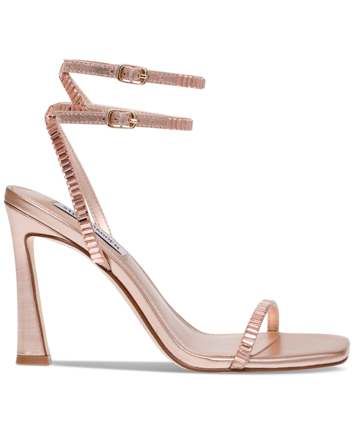 Steve Madden Women's Thierry Ankle-Wrap Rhinestone Dress Sandals -Rhinestone