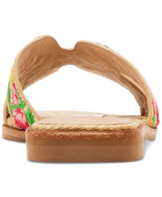 Steve Madden Women's Hadyn Embroidered Slide Sandals - Macy's