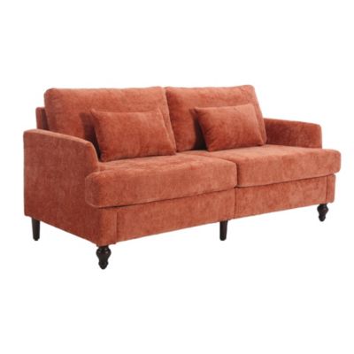 Modern Chenille 2-Seat Loveseat