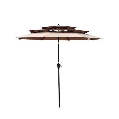 Streamdale Outdoor Patio Umbrella - 9Ft with Crank, Tilt, and Vents