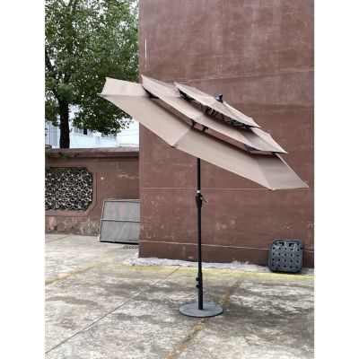 Streamdale Outdoor Patio Umbrella - 9Ft with Crank, Tilt, and Vents