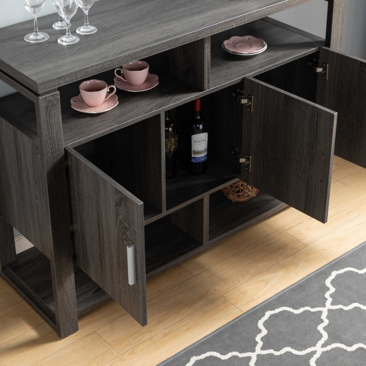 Simplie Fun Buffet Distressed Grey