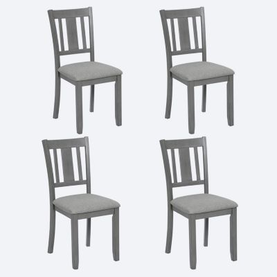 Gray Padded Dining Chairs for 4