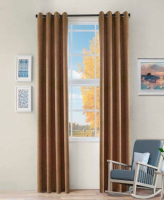 Senna Textured Room Darkening Grommet Top Curtain Panels, 52" x 96" (Set of 4)