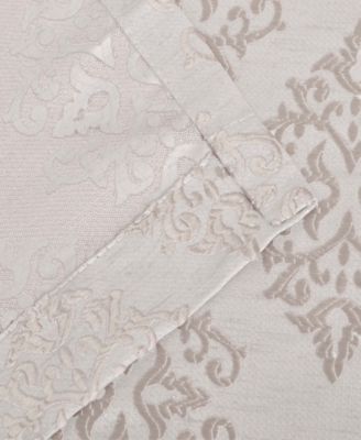 Modern Venetian Damask Jacquard 2-Piece Curtain Panels with Grommet Header Top, 42"X96"