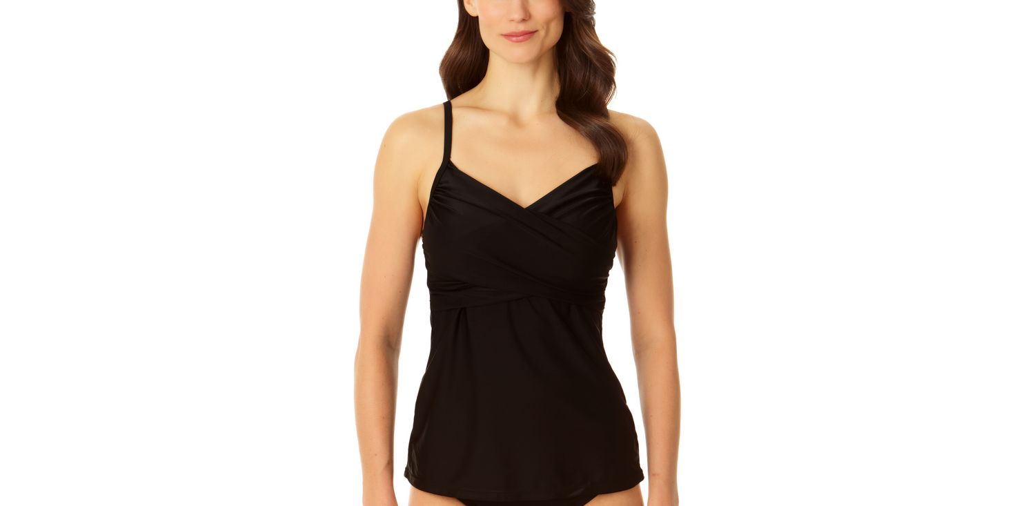 Women's Copper Control Cross Front Tankini Top