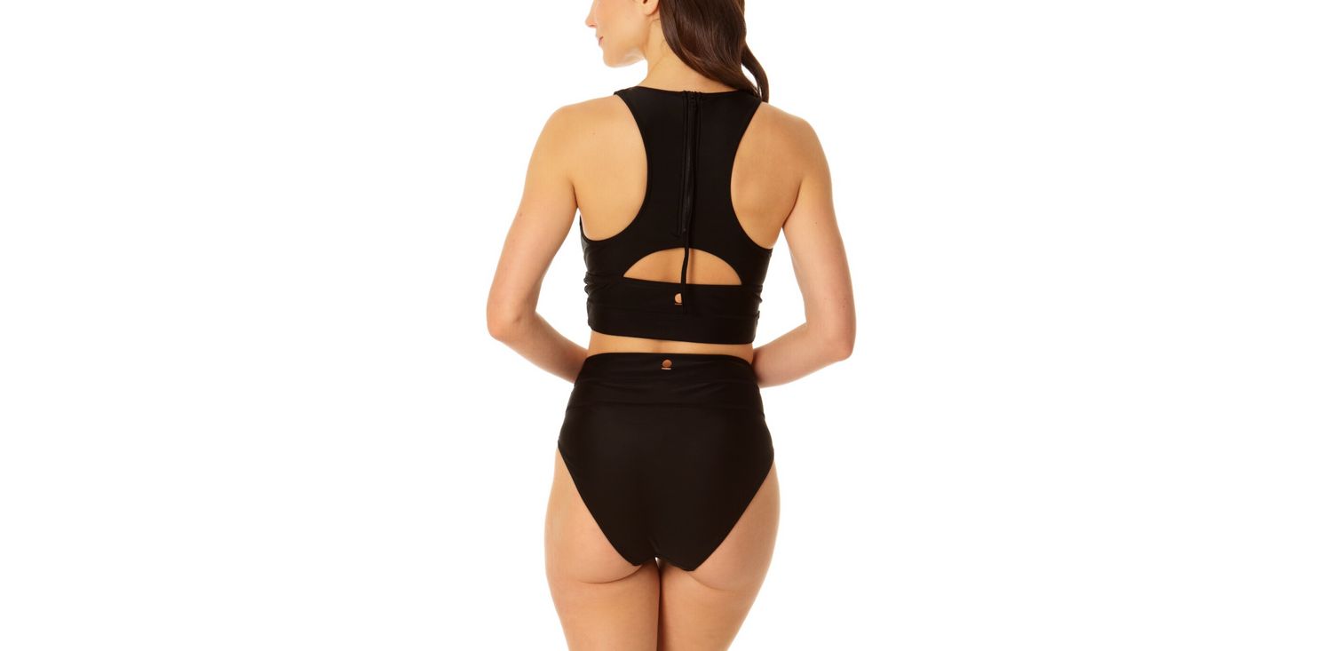 Women's Banded Halter Longline Bra Top