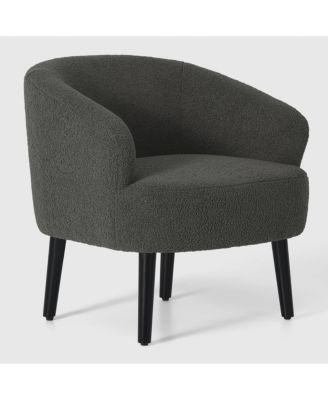 29" Wide Mid Century Modern Club Barrel Accent Armchair, Set of 2