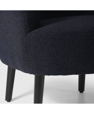 29" Wide Mid Century Modern Club Barrel Accent Armchair, Set of 2