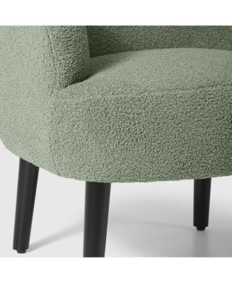 29" Wide Mid Century Modern Club Barrel Accent Armchair