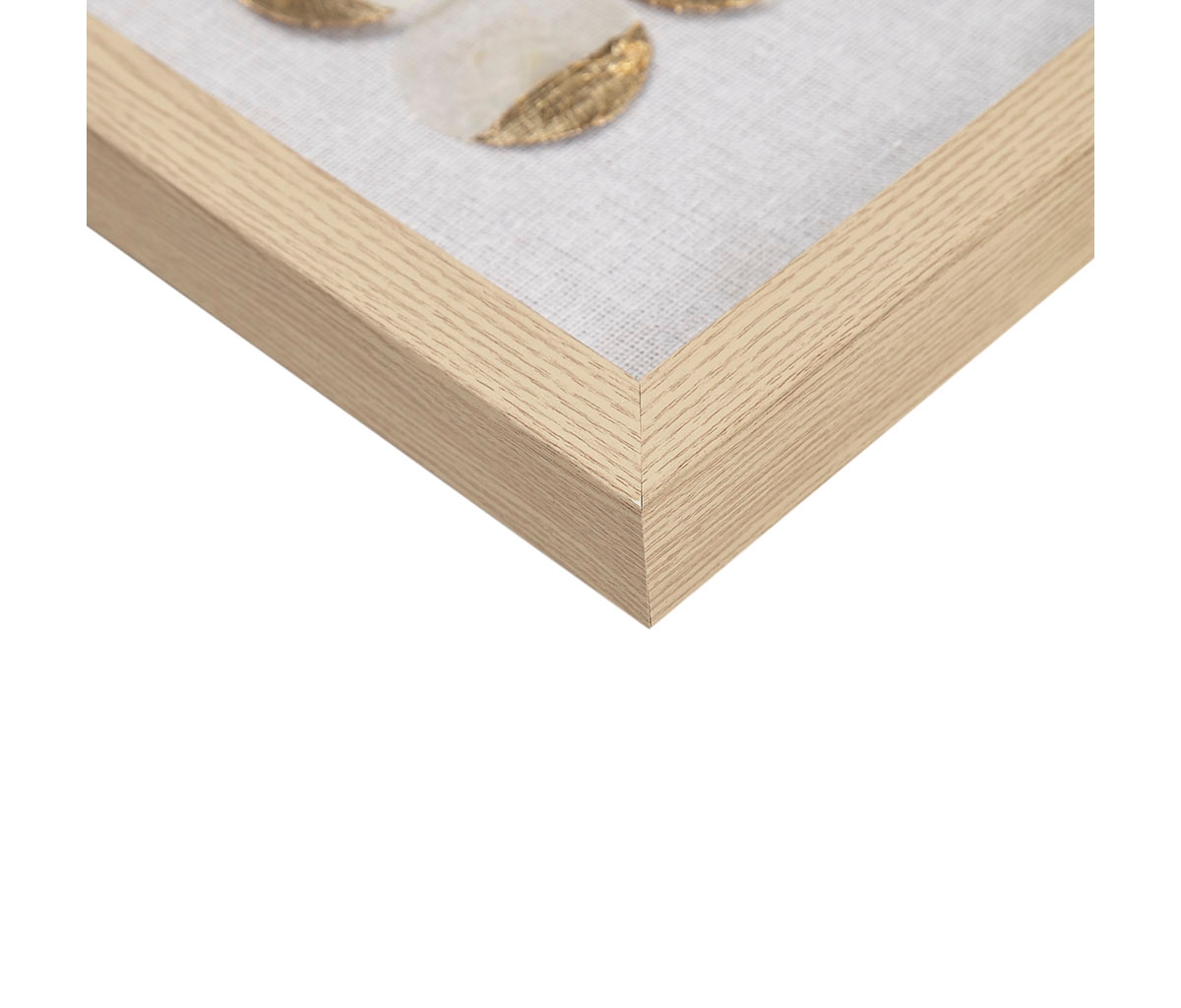 Streamdale Furniture Aurelian Emblem Natural Capiz WithFoil 2-Piece Shadowbox Wall Decor Set - Gold