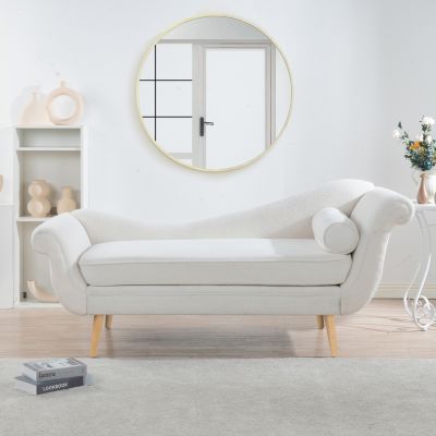 Chaise Lounge With Scroll Arms