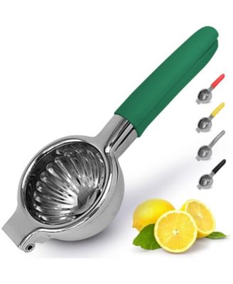 Stainless Steel Lemon Squeezer – Heavy Duty, Solid Metal Bowl, Easy to Use