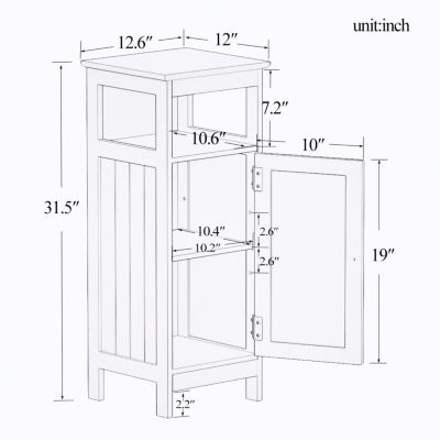 Bathroom Single Door Cabinet