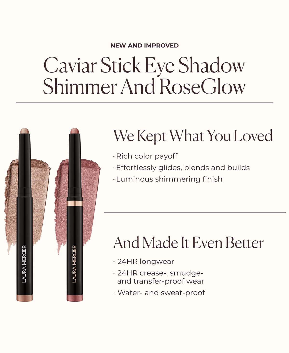 LAURA MERCIER CAVIAR STICK EYESHADOW SHIMMER 