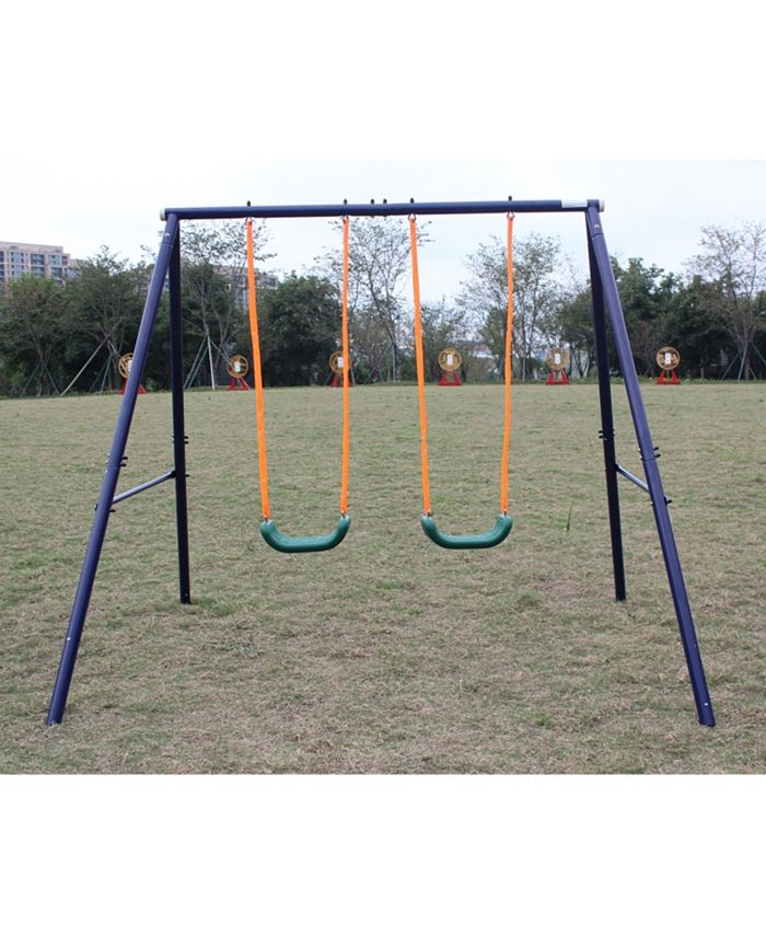 Two Station Swing Set for Children main image 0