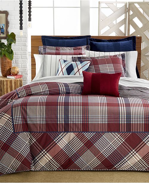 Tommy Hilfiger Closeout Buckaroo Plaid Comforter Sets Bedding
