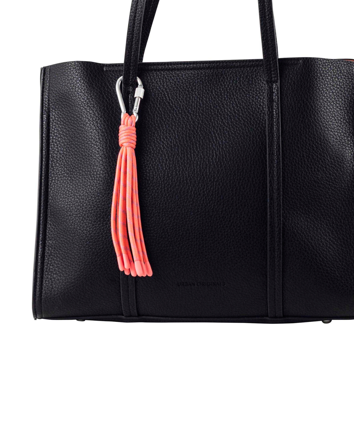 Urban Originals Hello Faux Leather Tote Bag In Cream