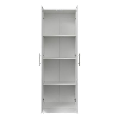 2-Door Kitchen and Wardrobe Cabinet with Partitions