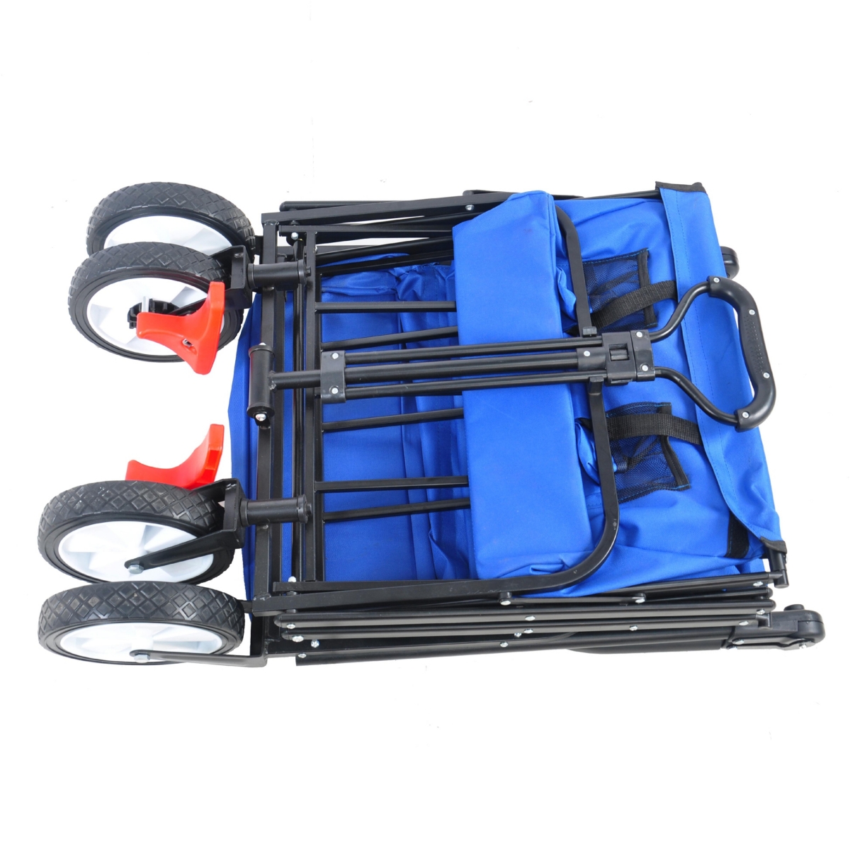 Streamdale Furniture Folding Wagon Collapsible Outdoor Utility Wagon, Heavy Duty Folding Garden Portable Hand Cart