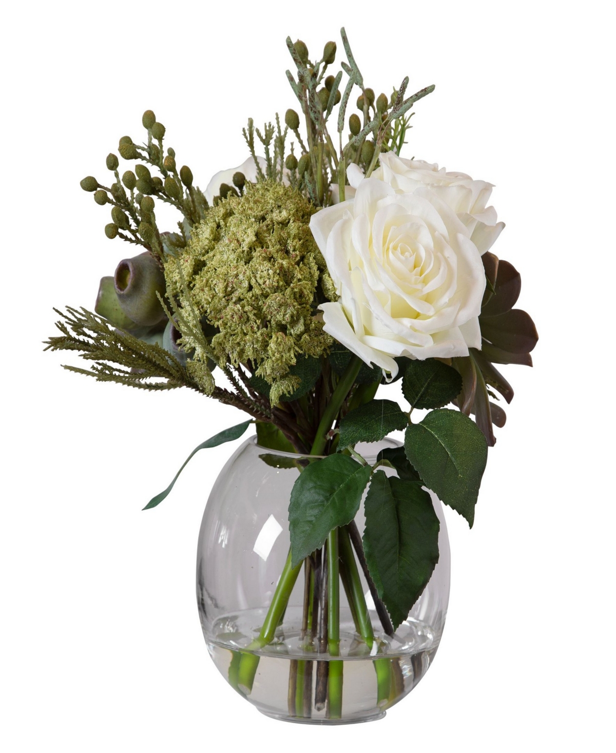 Uttermost Belmonte Floral Bouquet In Green