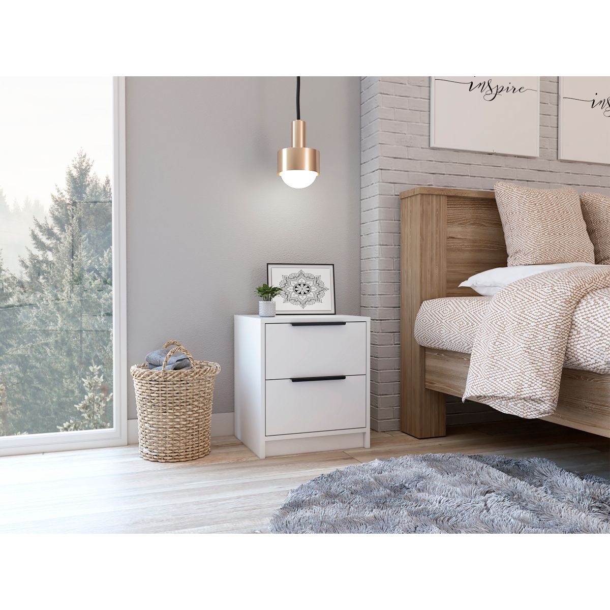Simplie Fun Cannon 2-Drawer Nightstand