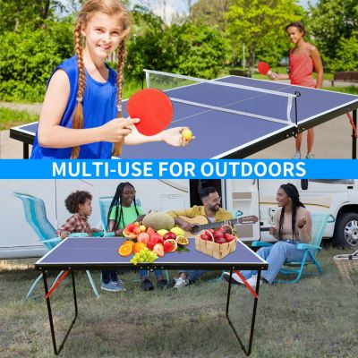 Streamdale Midsize Foldable Table Tennis Set for Indoor/Outdoor
