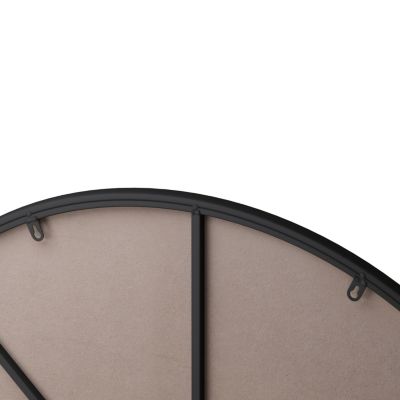 Streamdale 39" Wall Mount Circular Mirror, Black