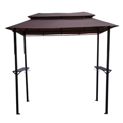 Streamdale 8'x4' Patio Gazebo with Canopy and Bar Counter