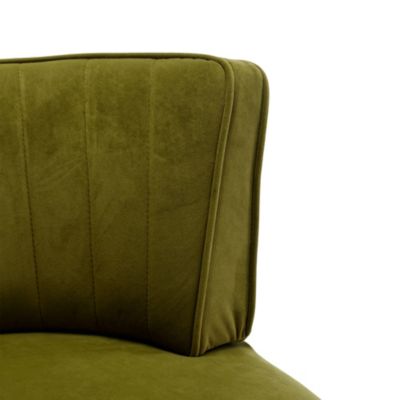 Streamdale Velvet Swivel Barrel Chairs for Living Room or Office