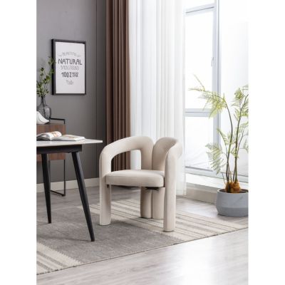 Modern Fabric Upholstered Dining Chairs (Set of 2)