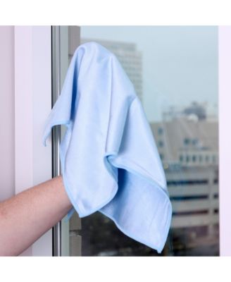 Smart Choice  16x16 in Reusable Shiny Glass Cleaning Cloths, 12 Pack