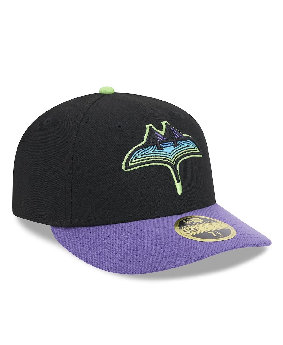 Shop New Era Men's Black Tampa Bay Rays 2024 City Connect Low Profile 59fifty Fitted Hat