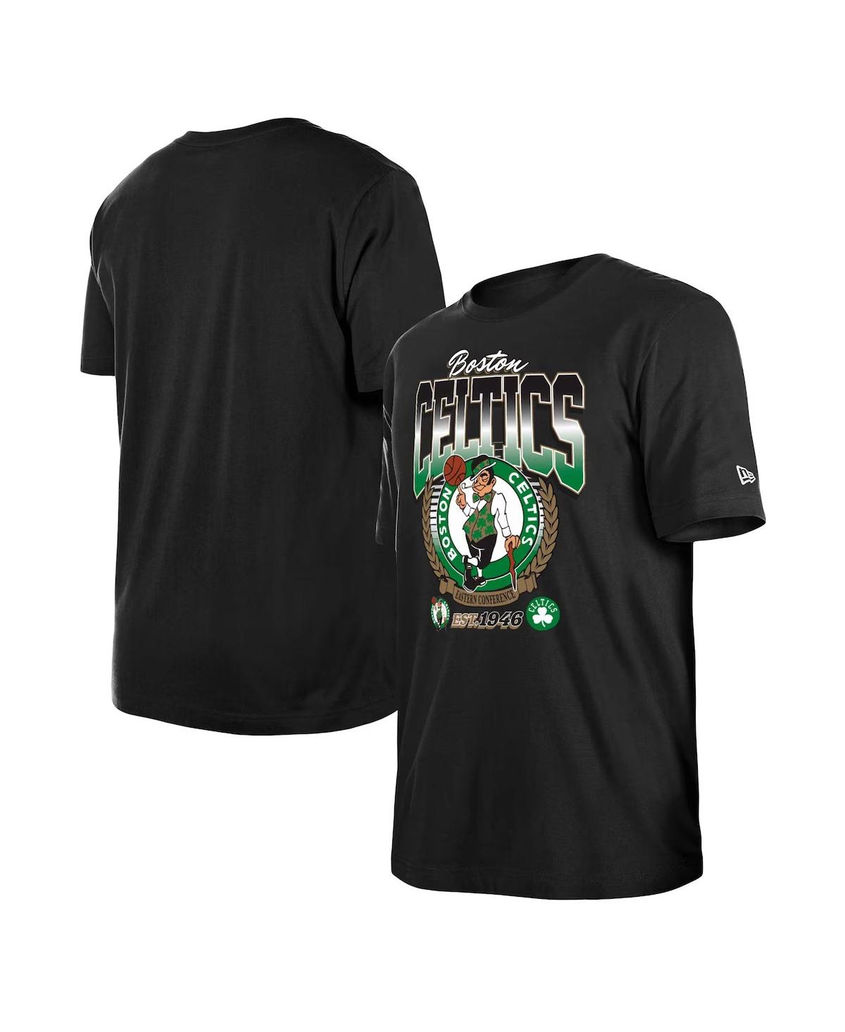 NEW ERA MEN'S AND WOMEN'S BLACK BOSTON CELTICS SUMMER CLASSICS T-SHIRT 