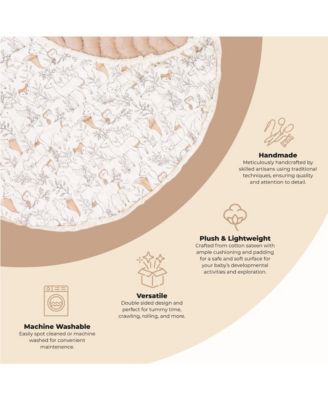 Baby Boys or Baby Girls Ezra Quilted Playmat Woodland