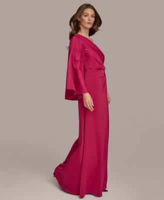 Donna Karan New York Donna Karan Women's Twist-Front One-Shoulder Gown