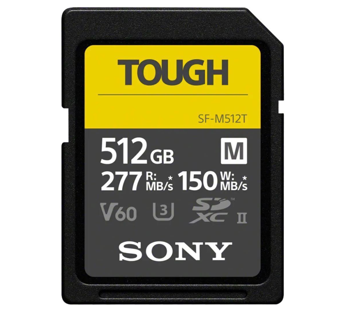 Sony 512GB Sf-m Uhs-ii Sdxc Memory Card