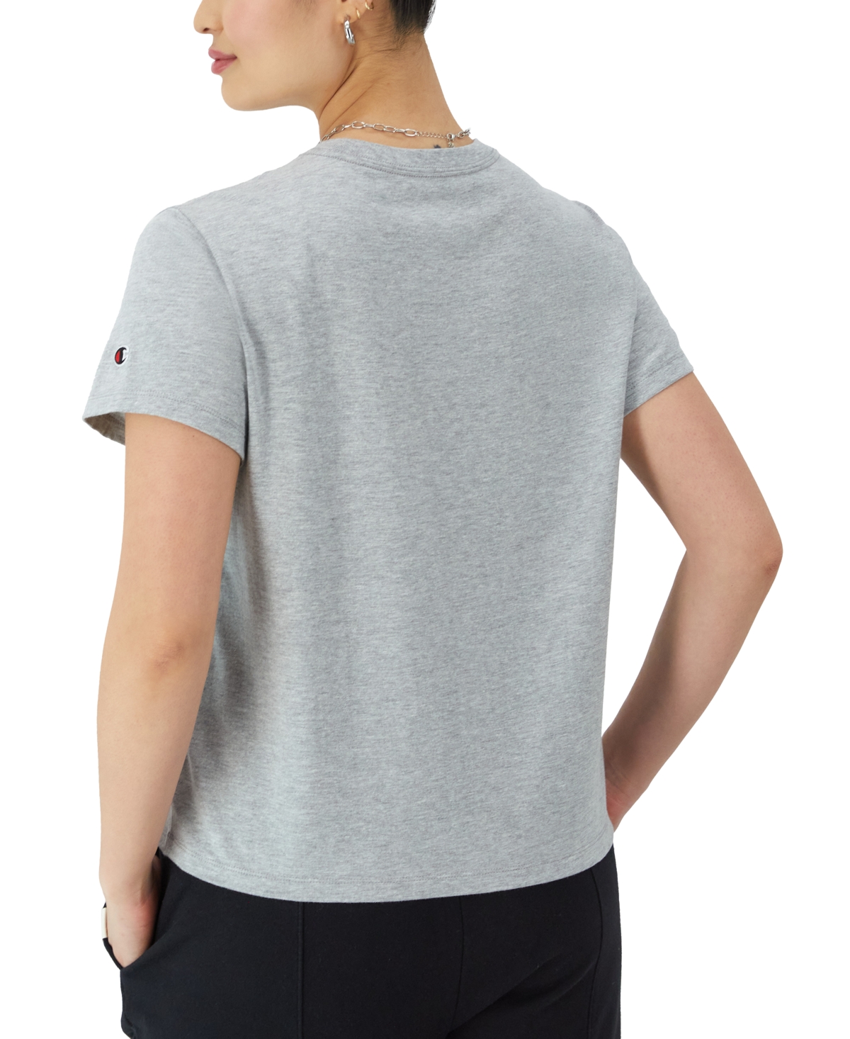 Champion Women's Classic Cotton Graphic-Logo Short-Sleeve T-Shirt