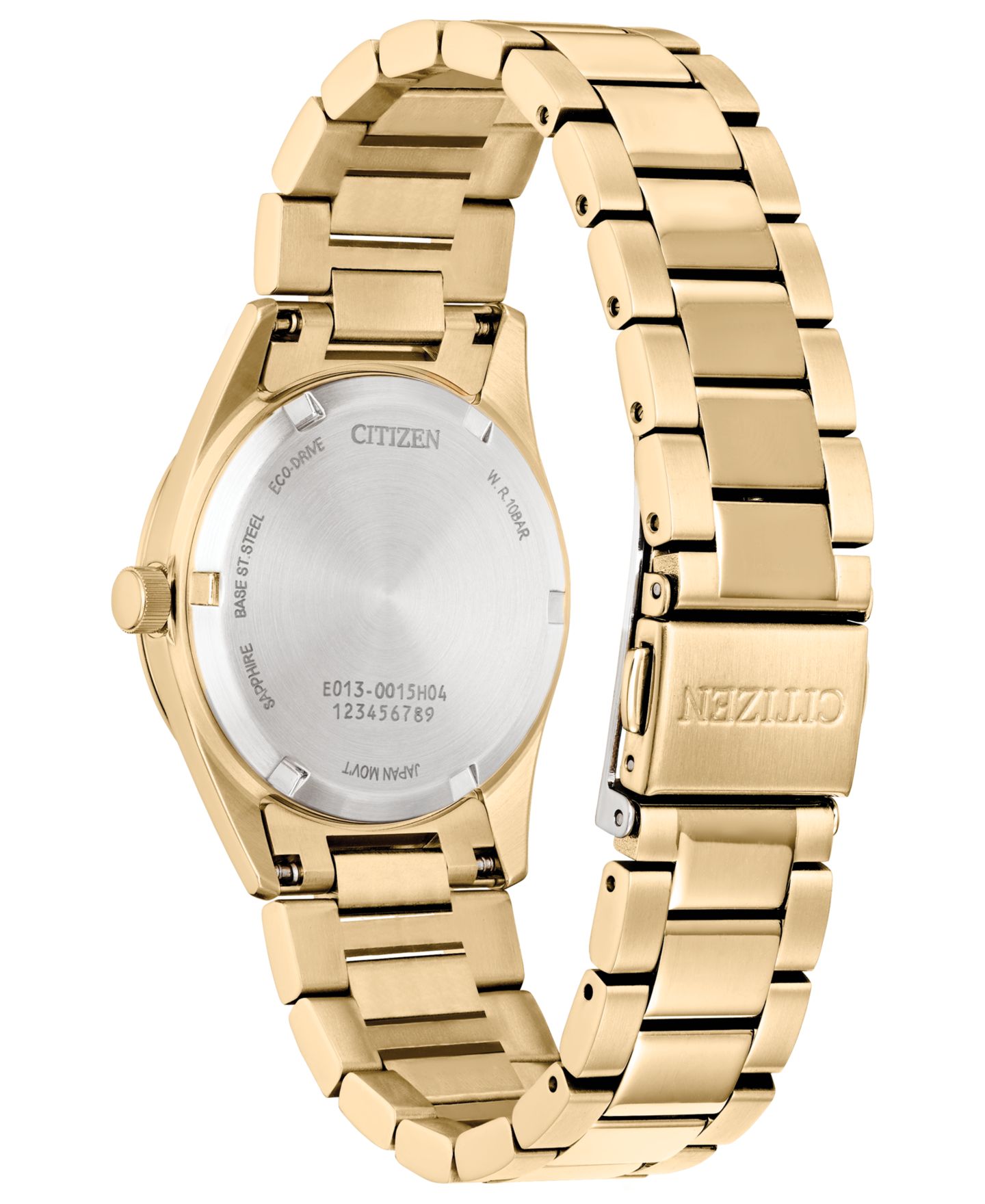 Женские часы Citizen Eco-Drive Sport Luxury Diamond Accent Gold-Tone Stainless Steel Bracelet Watch 33mm — фото 5